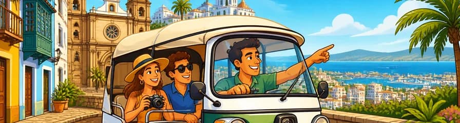Recorrido en Tuktuk de 90 Minutos para Explorar la Historia y los Miradores de Las Palmas