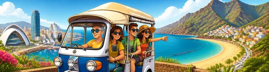 Recorrido en Tuk Tuk por Santa Cruz, San Andrés y la Playa de Las Teresitas