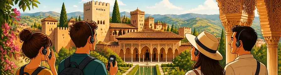 Acceso a la Alhambra y los Palacios Nazaríes con audioguía en Granada