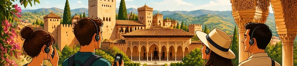 Acceso a la Alhambra y los Palacios Nazaríes con audioguía en Granada