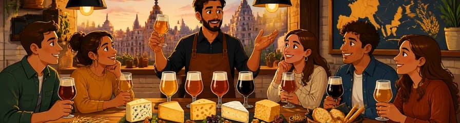 Experiencia de Maridaje: Quesos Europeos y Cervezas Artesanas Españolas en Madrid