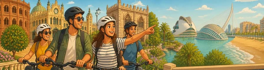Recorrido de tres horas por Valencia en bicicleta eléctrica