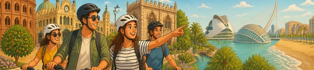 Recorrido de tres horas por Valencia en bicicleta eléctrica
