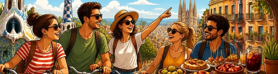 Recorrido social en bicicleta por Barcelona con experiencia de tapas