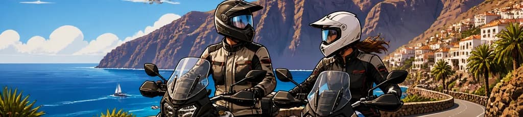 Recorrido en motocicleta por la costa de Los Gigantes