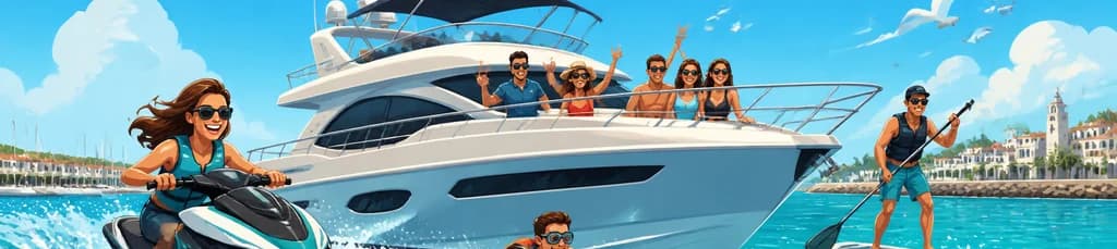 Vive la emoción de un yate privado y deportes acuáticos en Puerto Sherry, Cádiz