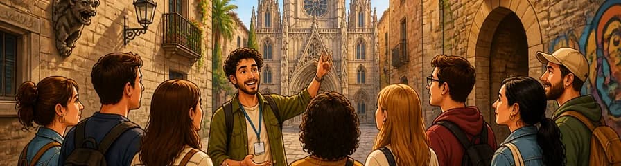 Recorrido compartido a pie de dos horas por el fascinante Barrio Gótico de Barcelona
