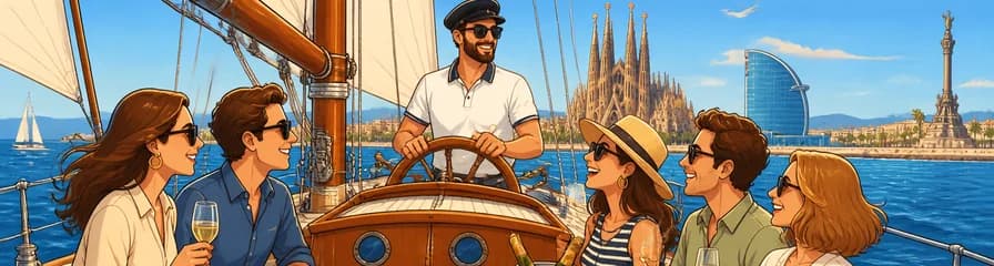 Exclusivo crucero privado por Barcelona en un velero clásico con patrón