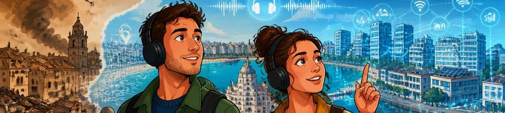Recorrido en pódcast por Santander: de la devastación al mundo algorítmico