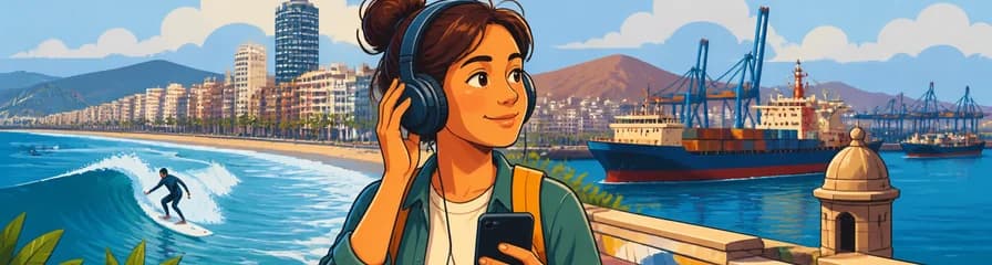 Descubre Las Palmas con un Tour de Podcast Autoguiado: Entre el Surf y los Barcos