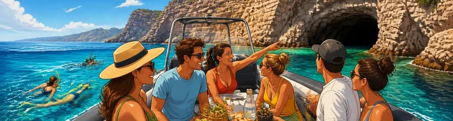 Aventura náutica privada en Gran Canaria: esnórquel y exploración de cuevas