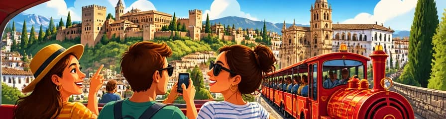 Descubre Granada a tu ritmo con el tren turístico Hop On Hop Off