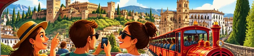 Descubre Granada a tu ritmo con el tren turístico Hop On Hop Off