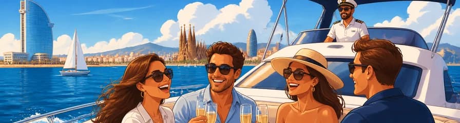 Experimenta Barcelona desde el mar: alquiler de yate privado con capitán