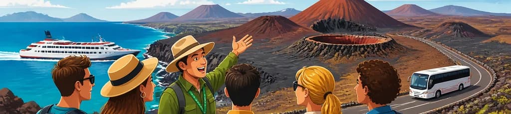 Descubre Timanfaya desde Fuerteventura: Un Tour con Ferry y Guía Incluidos