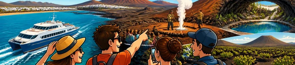 Aventura en Lanzarote partiendo del sur de Fuerteventura
