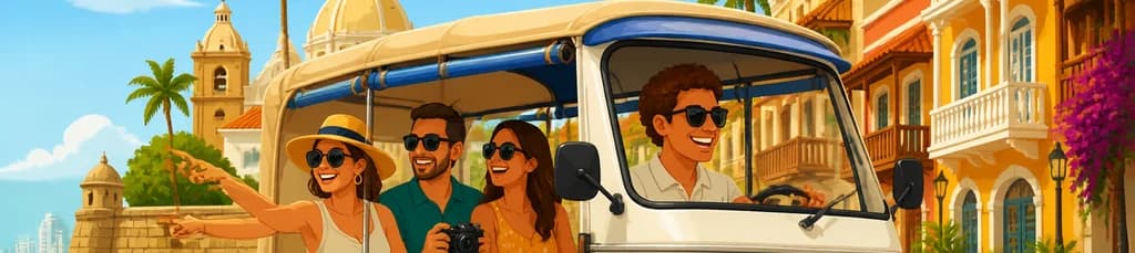 Recorrido en Tuk Tuk por Cartagena