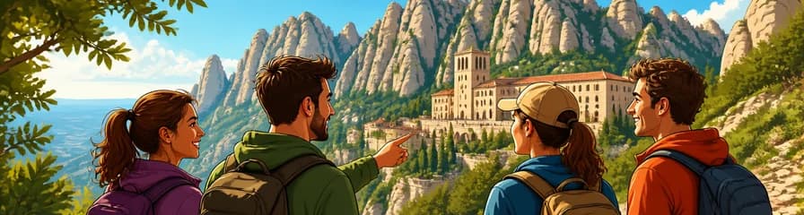 Excursión de senderismo privada a Montserrat con servicio de recogida en tu hotel