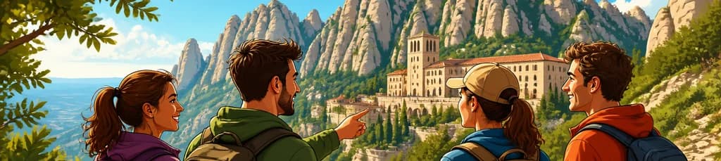 Excursión de senderismo privada a Montserrat con servicio de recogida en tu hotel