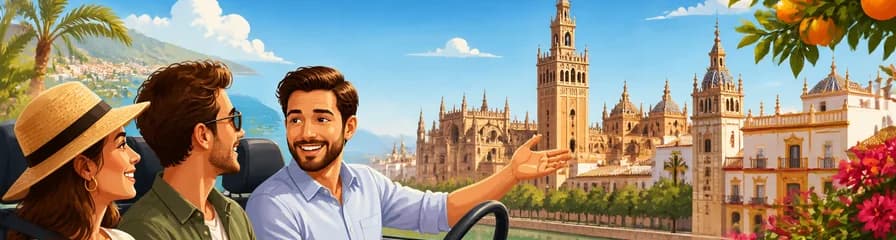 Viaje privado de un día desde Málaga a Sevilla con un amable conductor local