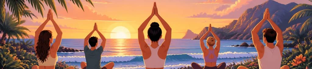 Sesiones de yoga Hatha junto al mar en Tenerife