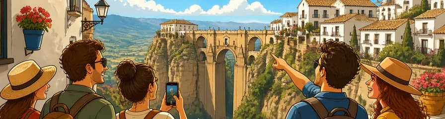 Descubre Ronda, el pueblo blanco, en una excursión de un día para grupos pequeños desde Granada