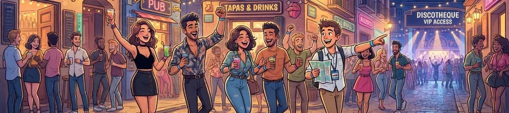 La mejor experiencia social y de fiesta en el Pub Crawl de Valencia