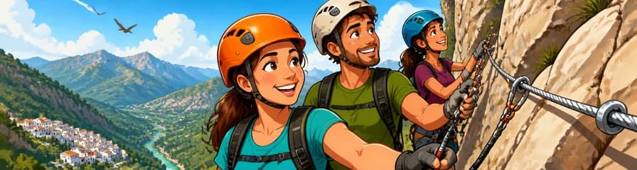 Descubre la Vía Ferrata de Benalauría con una aventura guiada desde Estepona