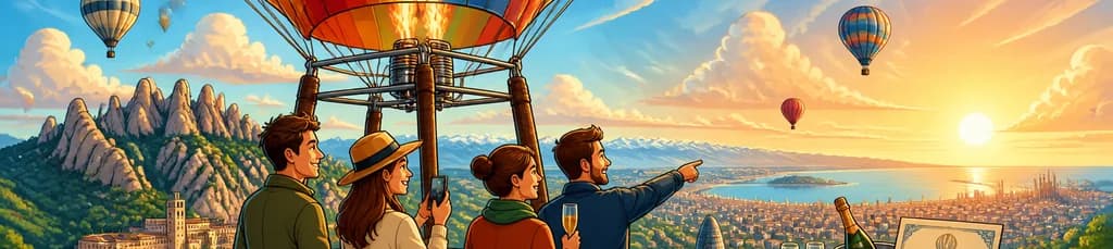 Experiencia exclusiva en globo aerostático VIP por los Prepirineos con recogida en Barcelona