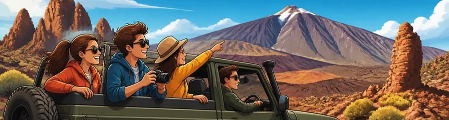 Aventura en Jeep por el Teide de Tenerife: Exploración de Medio Día