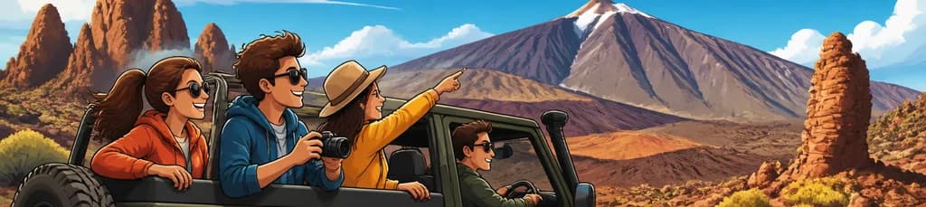 Aventura en Jeep por el Teide de Tenerife: Exploración de Medio Día