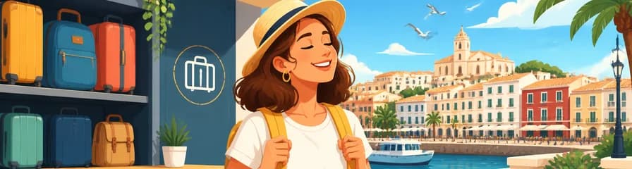 Servicio de consigna de equipaje en Menorca, próximo al puerto de Mahón
