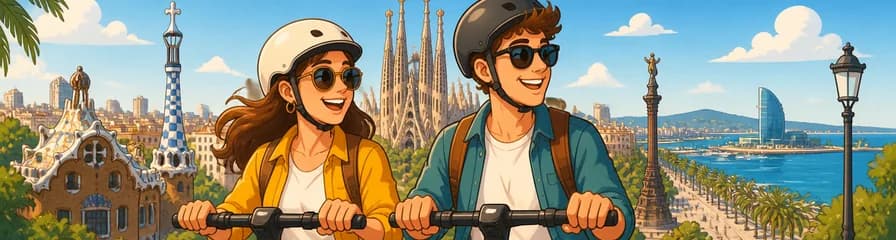 Alquila un patinete eléctrico para explorar Barcelona