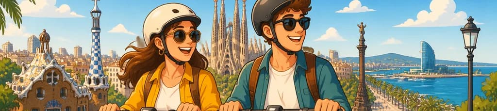 Alquila un patinete eléctrico para explorar Barcelona