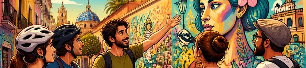 Explora el Arte Urbano de Valencia: Un Tour Guiado en Bicicleta para Grupos Reducidos