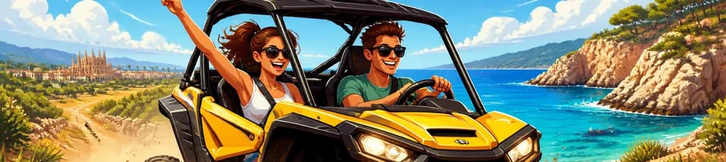 Aventura en buggy por Palma de Mallorca: recorrido con opción de baño