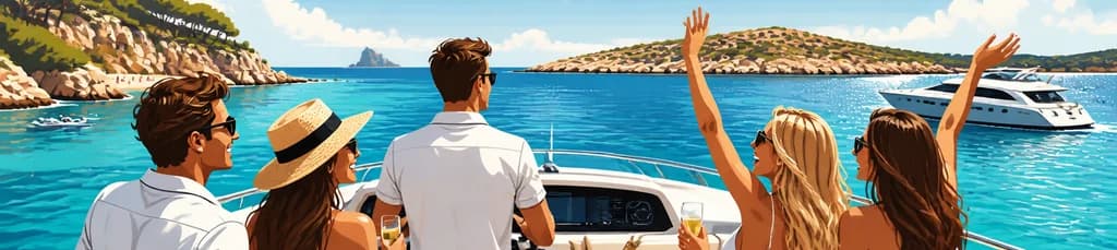 Experiencia de Charter Náutico Privado de Día Completo en Ibiza