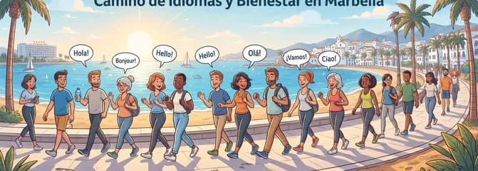 Caminata en grupo por Marbella: un evento social y de intercambio de idiomas