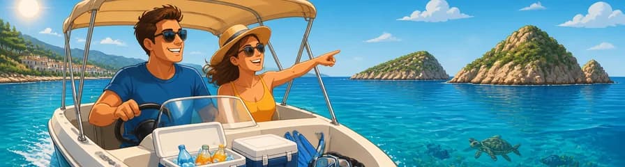 Alquiler de barco sin necesidad de licencia por dos horas en Santa Ponsa