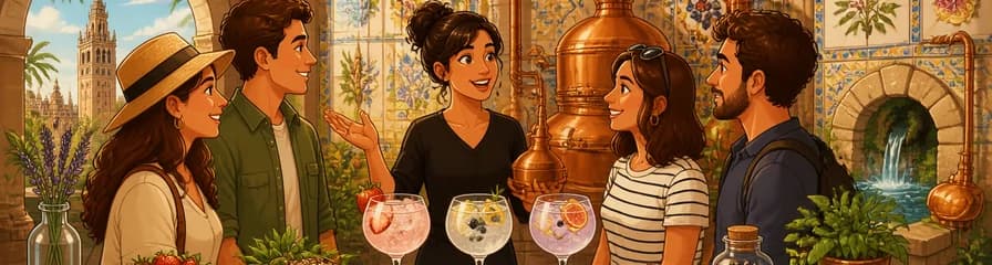 Disfruta de una visita guiada en español con degustación de tres ginebras en Sevilla
