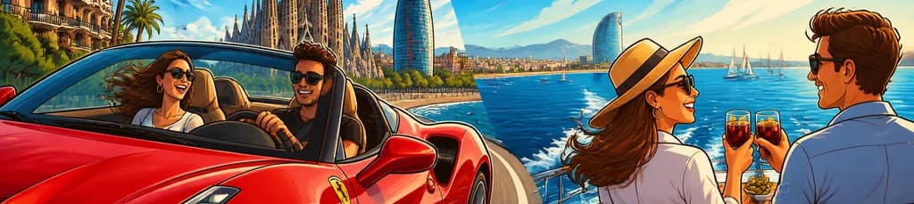 Aventura en Barcelona: Conducción de Ferrari y Experiencia de Navegación