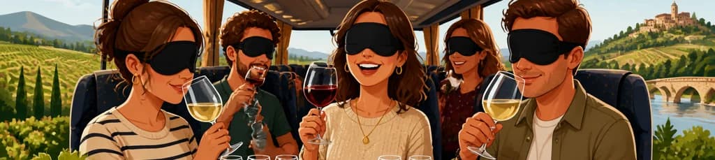 Experiencia en el Bus del Vino Somontano: Ruta "A Ciegas"