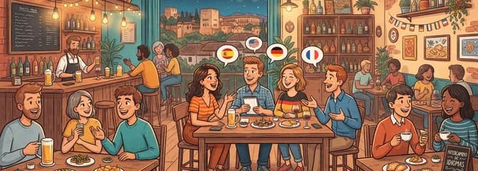Intercambio de idiomas en el Bar Paprika de Granada