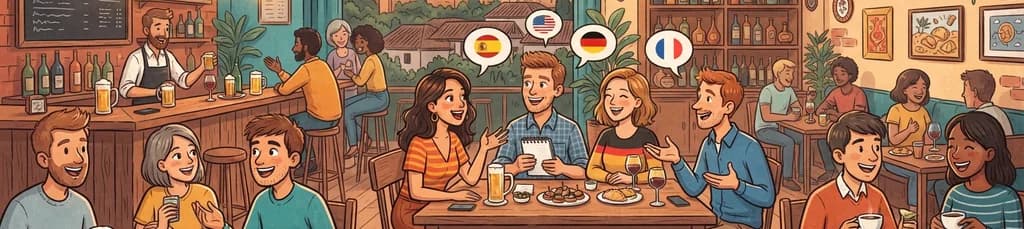 Intercambio de idiomas en el Bar Paprika de Granada