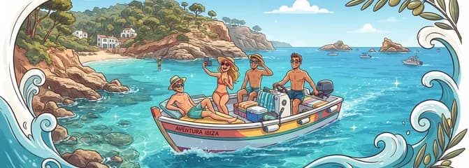 Alquiler de barco sin licencia para 4 personas en Sant Josep de sa Talaia, 4 horas