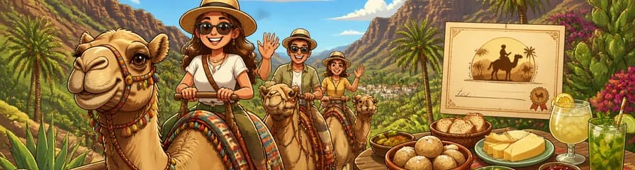 Aventura en camello por Fataga, Gran Canaria, con degustación de tapas y bebidas