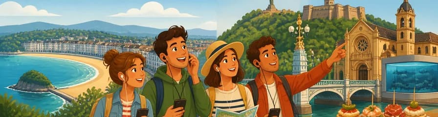 Recorrido a pie autoguiado por San Sebastián con audioguía (3 horas y 15 minutos, 26 comentarios)