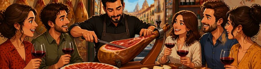 Una travesía gastronómica española: Jamón y Vino