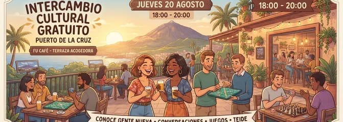 Intercambio cultural gratuito en Puerto de la Cruz