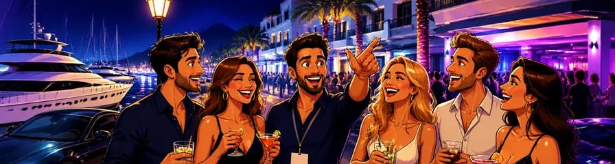 Recorrido a pie por la vida nocturna de Puerto Banús en Marbella